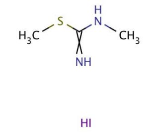1,2-Dimethyl-2-thiopseudourea hydriodide (CAS 41306-45-0) - chemical structure image