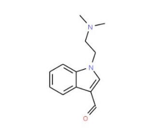 1-(2-Dimethylamino-ethyl)-1H-indole-3-carbaldehyde - chemical structure image