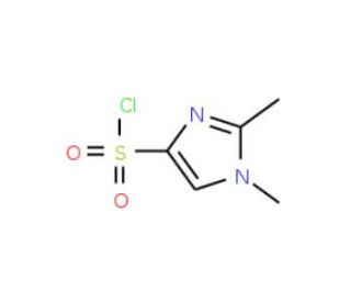 1,2-Dimethylimidazole-4-sulfonyl chloride (CAS 137049-02-6) - chemical structure image