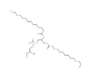 1,2-Dimyristoyl-sn-glycero-3-phosphorylglycerol (CAS 67232-80-8) - chemical structure image