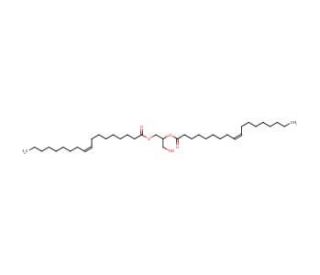 1,2-Dioleoyl-rac-glycerol (CAS 2442-61-7) - chemical structure image