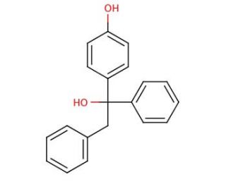 1,2-Diphenyl-1-(4-hydroxyphenyl)ethanol (CAS 355803-76-8) - chemical structure image