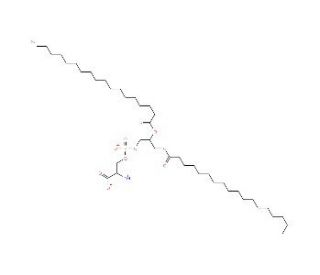 1,2-Distearoyl-sn-glycero-3-phospho-L-serine sodium salt (CAS 321595-13-5) - chemical structure image