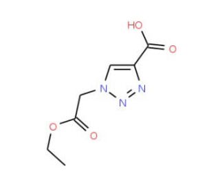 1-(2-Ethoxy-2-oxoethyl)-1H-1,2,3-triazole-4-carboxylic acid - chemical structure image