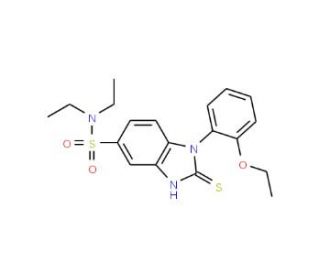 1-(2-Ethoxy-phenyl)-2-mercapto-1H-benzoimidazole-5-sulfonic acid diethylamide - chemical structure image