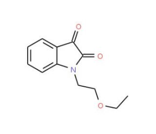 1-(2-ethoxyethyl)-1H-indole-2,3-dione - chemical structure image