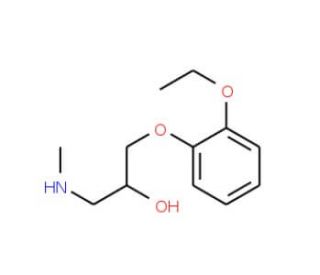 1-(2-Ethoxyphenoxy)-3-methylamino-propan-2-ol - chemical structure image