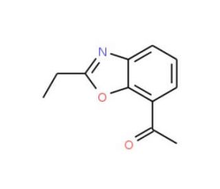 1-(2-Ethyl-1,3-benzoxazol-7-yl)-1-ethanone - chemical structure image