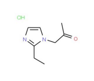 1-(2-Ethyl-1H-imidazol-1-yl)acetone hydrochloride - chemical structure image