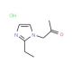 1-(2-Ethyl-1H-imidazol-1-yl)acetone hydrochloride - chemical structure image