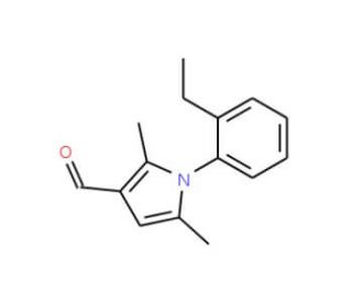 1-(2-ethylphenyl)-2,5-dimethyl-1H-pyrrole-3-carbaldehyde - chemical structure image