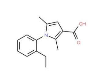 1-(2-ethylphenyl)-2,5-dimethyl-1H-pyrrole-3-carboxylic acid - chemical structure image