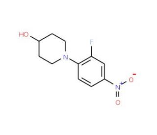 1-(2-Fluoro-4-nitrophenyl)piperidin-4-ol - chemical structure image