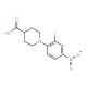 1-(2-Fluoro-4-nitrophenyl)piperidine-4-carboxylic acid - chemical structure image