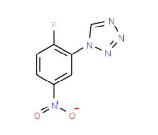 1-(2-fluoro-5-nitrophenyl)-1H-tetrazole - chemical structure image