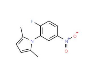 1-(2-Fluoro-5-nitrophenyl)-2,5-dimethylpyrrole (CAS 465514-85-6) - chemical structure image