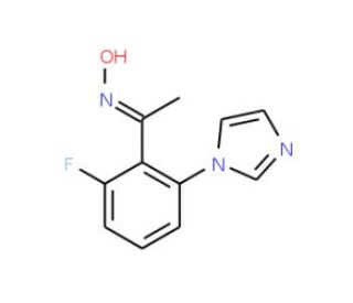 1-[2-fluoro-6-(1H-imidazol-1-yl)phenyl]ethanone oxime - chemical structure image
