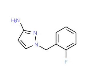 1-(2-Fluoro-benzyl)-1H-pyrazol-3-ylamine - chemical structure image