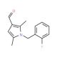 1-(2-Fluoro-benzyl)-2,5-dimethyl-1H-pyrrole-3-carbaldehyde - chemical structure image