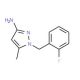 1-(2-Fluoro-benzyl)-5-methyl-1H-pyrazol-3-ylamine - chemical structure image