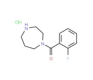1-(2-fluorobenzoyl)-1,4-diazepane hydrochloride - chemical structure image