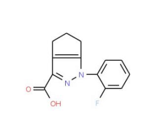 1-(2-fluorophenyl)-1,4,5,6-tetrahydrocyclopenta[c]pyrazole-3-carboxylic acid - chemical structure image