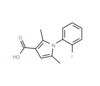 1-(2-fluorophenyl)-2,5-dimethyl-1H-pyrrole-3-carboxylic acid - chemical structure image