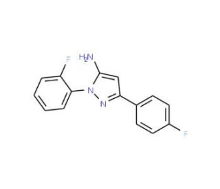 1-(2-fluorophenyl)-3-(4-fluorophenyl)-1H-pyrazol-5-amine - chemical structure image