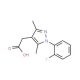 [1-(2-fluorophenyl)-3,5-dimethyl-1H-pyrazol-4-yl]acetic acid - chemical structure image