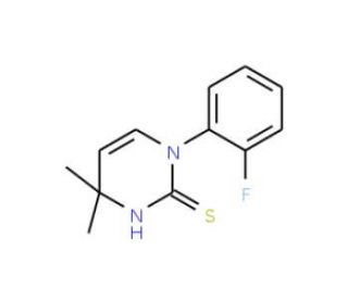 1-(2-Fluorophenyl)-4,4-dimethyl-1,4-dihydropyrimidine-2-thiol - chemical structure image