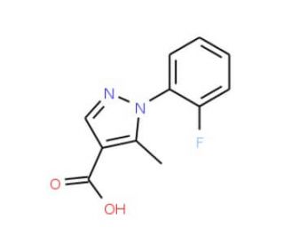 1-(2-fluorophenyl)-5-methyl-1H-pyrazole-4-carboxylic acid (CAS 618092-40-3) - chemical structure image