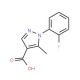 1-(2-fluorophenyl)-5-methyl-1H-pyrazole-4-carboxylic acid (CAS 618092-40-3) - chemical structure image