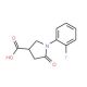 1-(2-Fluorophenyl)-5-oxopyrrolidine-3-carboxylic acid (CAS 1998-86-3) - chemical structure image