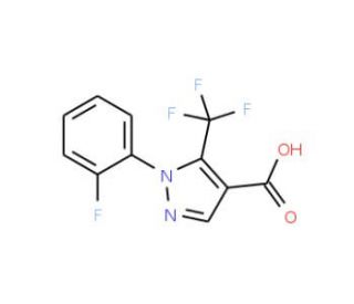 1-(2-fluorophenyl)-5-(trifluoromethyl)-1H-pyrazole-4-carboxylic acid - chemical structure image