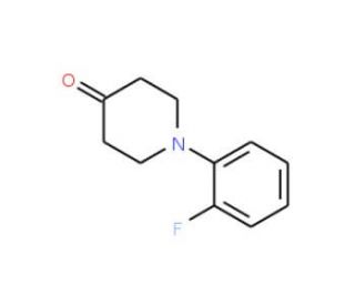 1-(2-Fluorophenyl)piperidin-4-one (CAS 115012-46-9) - chemical structure image