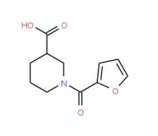 1-(2-furoyl)piperidine-3-carboxylic acid - chemical structure image