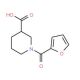 1-(2-furoyl)piperidine-3-carboxylic acid - chemical structure image