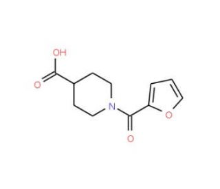 1-(2-furoyl)piperidine-4-carboxylic acid - chemical structure image
