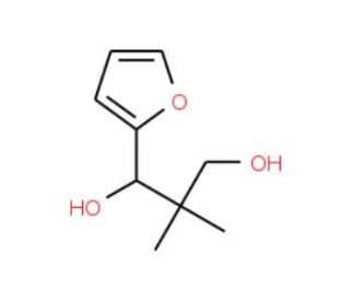 1-(2-Furyl)-2,2-dimethyl-1,3-propanediol (CAS 4946-64-9) - chemical structure image