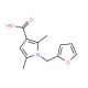 1-(2-Furylmethyl)-2,5-dimethyl-1H-pyrrole-3-carboxylic acid (CAS 854357-51-0) - chemical structure image