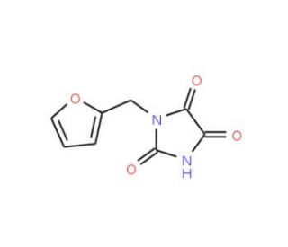 1-(2-furylmethyl)imidazolidine-2,4,5-trione - chemical structure image