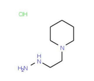 1-(2-hydrazinylethyl)piperidine hydrochloride (CAS 1193390-02-1) - chemical structure image