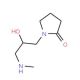 1-[2-hydroxy-3-(methylamino)propyl]pyrrolidin-2-one - chemical structure image