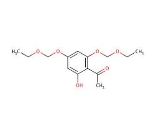 1-[2-Hydroxy-4,6-bis(ethoxymethoxy)phenyl]ethanone (CAS 128837-25-2) - chemical structure image