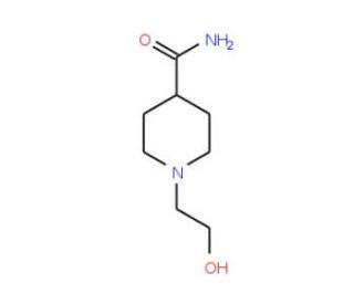 1-(2-Hydroxy-ethyl)-piperidine-4-carboxylic acid amide - chemical structure image