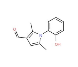 1-(2-Hydroxy-phenyl)-2,5-dimethyl-1H-pyrrole-3-carbaldehyde (CAS 878424-18-1) - chemical structure image