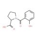 1-(2-hydroxybenzoyl)pyrrolidine-2-carboxylic acid - chemical structure image