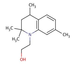 1-(2-Hydroxyethyl)-1,2,3,4-tetrahydro-2,2,4,7-tetramethylquinoline (CAS 53817-44-0) - chemical structure image