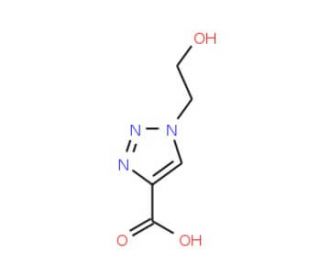 1-(2-hydroxyethyl)-1H-1,2,3-triazole-4-carboxylic acid - chemical structure image