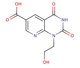 1-(2-hydroxyethyl)-2,4-dioxo-1,2,3,4-tetrahydropyrido[2,3-d]pyrimidine-6-carboxylic acid - chemical structure image
